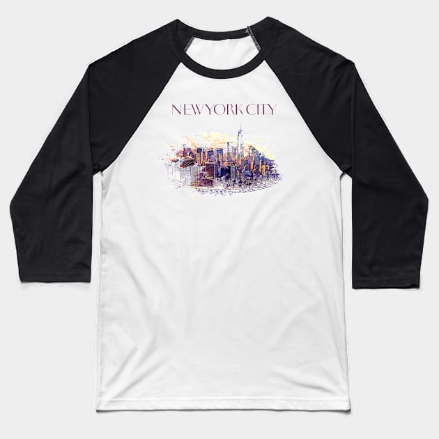 New York City Baseball T-Shirt by ShawnaMac